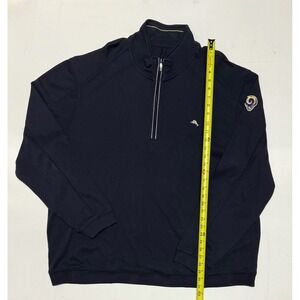 Tommy Bahama St. Louis Rams NFL Quarter Zip Pullover Mens 3XL Pima‎ Cotton